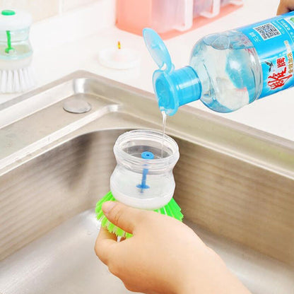 Self Dispensing Cleaning Brush Dish Brush Liquid Soap Plastic Dish Cleaning Brush Home Cleaning