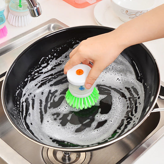 Self Dispensing Cleaning Brush Dish Brush Liquid Soap Plastic Dish Cleaning Brush Home Cleaning