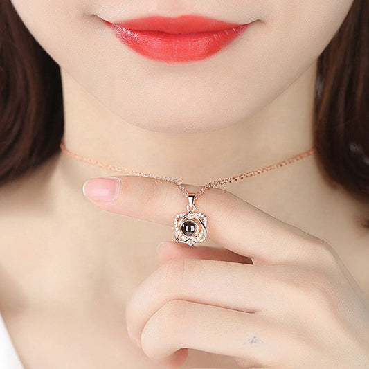 Eternal Roses Box with Necklace - Eternal Rose Love