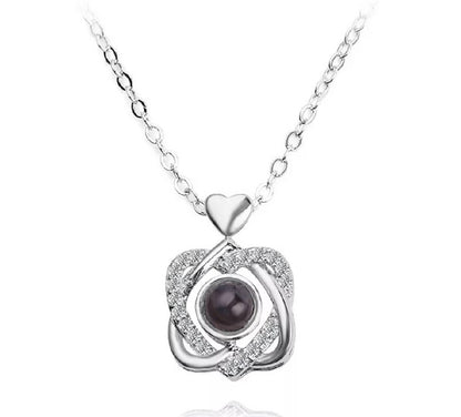 Eternal Roses Box with Necklace - Eternal Rose Love