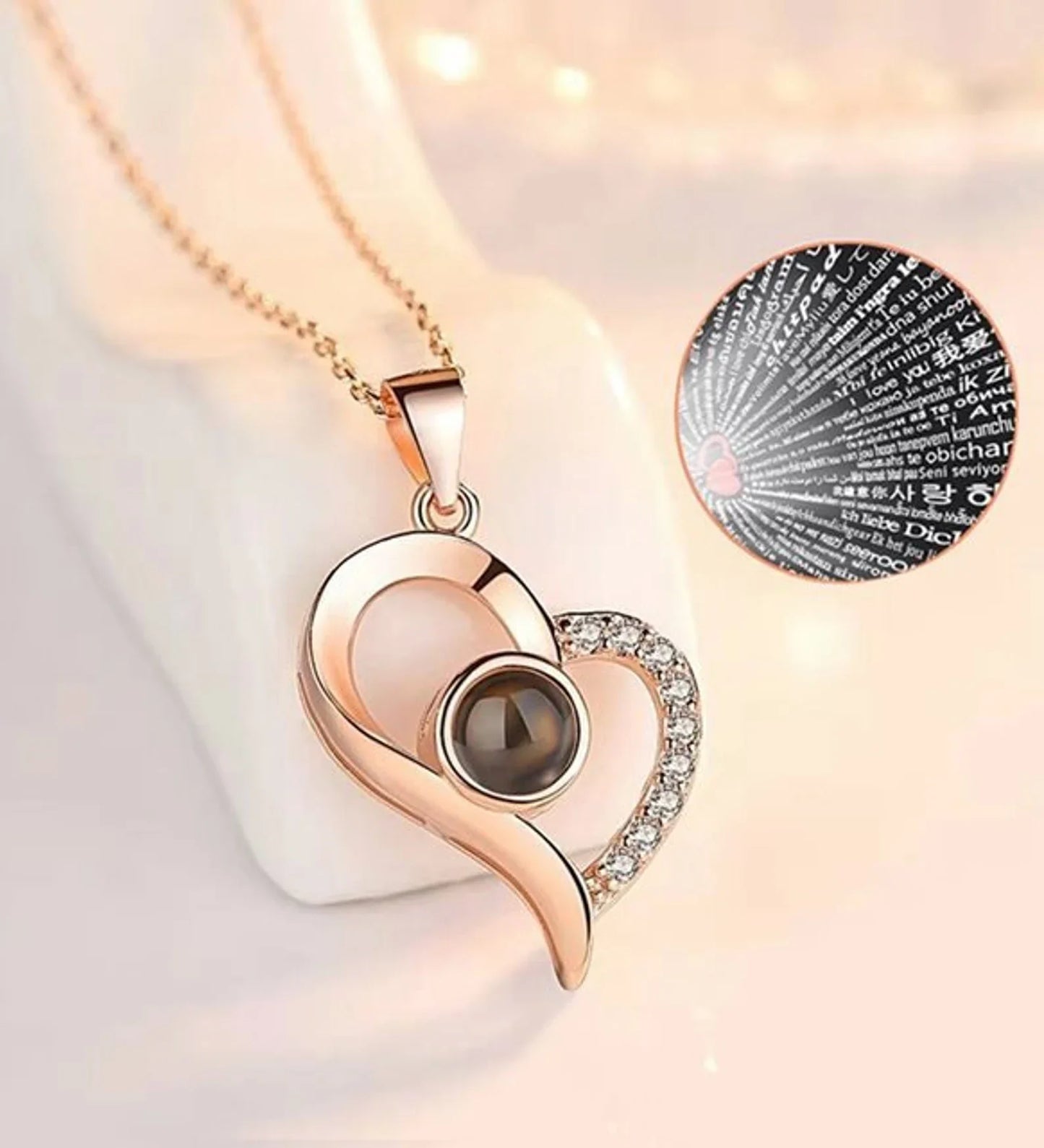 I love you in 100 Languages necklece