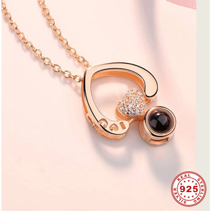 I love You Projection Necklace 100 Languages