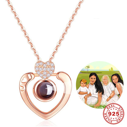 I love You Projection Necklace 100 Languages